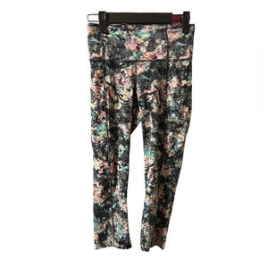 LULULEMON ALIGN CROPPED FLORAL LEGGINGS